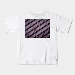 Aerial top down view of empty parking lot Kids T-Shirt